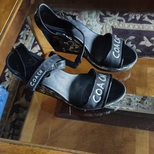 Coach wedge sandals